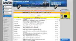 Desktop Screenshot of impresoras.andes.com.mx