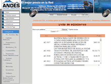 Tablet Screenshot of accesorios.andes.com.mx