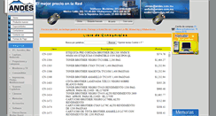 Desktop Screenshot of consumibles.andes.com.mx