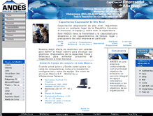 Tablet Screenshot of andes.com.mx