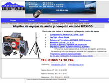 Tablet Screenshot of equipo-de-sonido.andes.com.mx