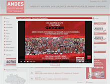 Tablet Screenshot of andes.org.br